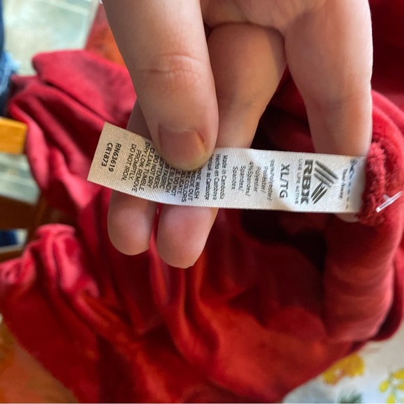 RBX • Velour Cowlneck Boxy Fit Sweatshirt in Red - Picture 5 of 14